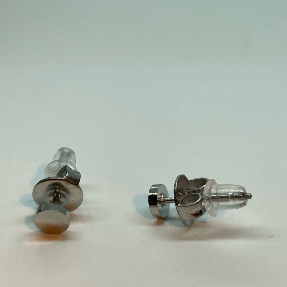 Stainless Steel Delicate Stud Earrings - Picture 5 of 5